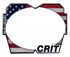 CRIT USA FLAG BMX REVERSIBLE NUMBER PLATE