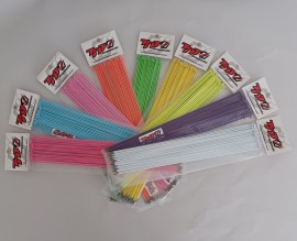 TNT STAINLESS STEEL PAINTED SPOKES 305mm 14g (36 Bag)