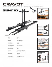 CRAVOT CYBERRACK R2 BIKE RACK BLACK (DEALER ONLY)
