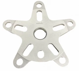 PROFILE RETRO BMX 5-BOLT 110mm ALLOY SPIDER w/19mm ADAPTER SILVER
